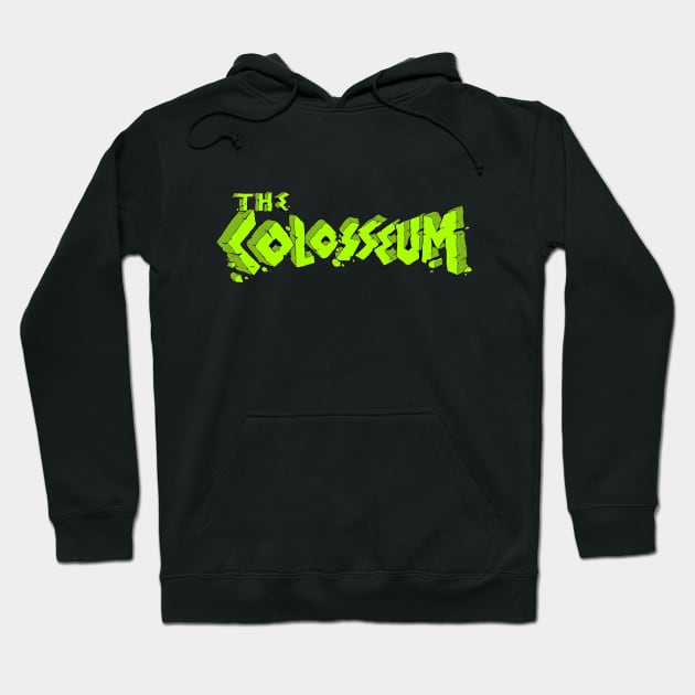 The Colosseum Green Logotype Hoodie by Thecolosseumau
